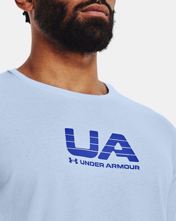 Men's UA Archive Vintage Short Sleeve, Blue, pdpMainDesktop image number 3